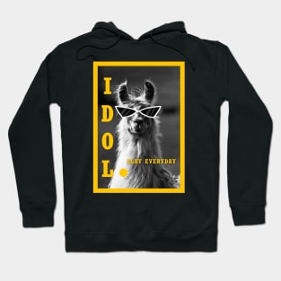 Llama idol slay everyday - yellow Hoodie